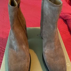 Brown “Zodiac” Suede Boots.